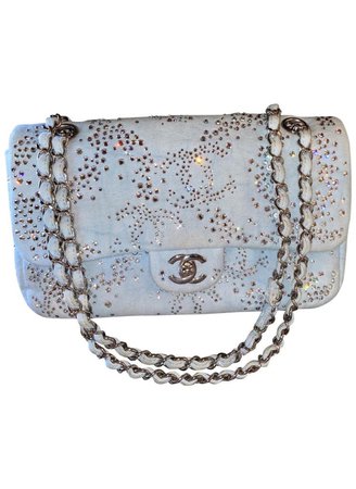 Chanel Denim Rhinestone Vintage Bag