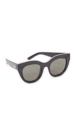 Amazon.com: Le Specs Women's Air Heart Sunglasses, Black Gold/Khaki Mono, One Size: Clothing