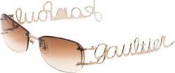 Jean Paul Gaultier Cursive Logo Sunglasses | EL CYCER