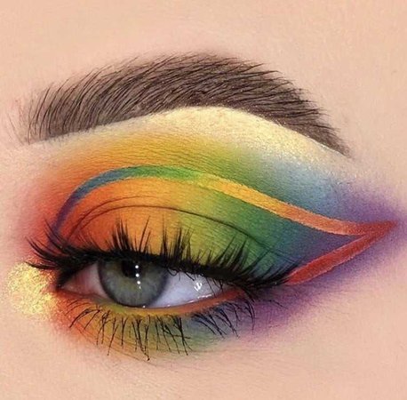 Rainbow 🌈 Eye Makeup