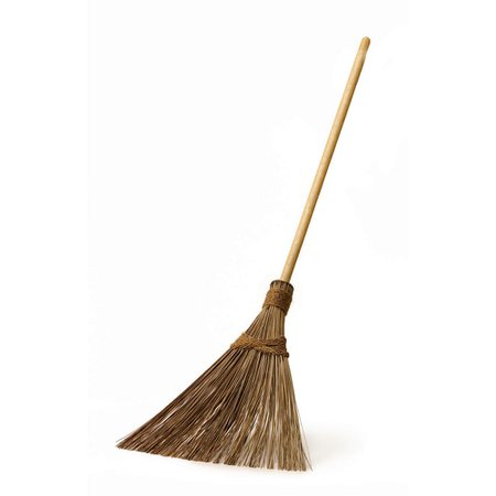 18 in. Multi-Surface Sturdy Outdoor Coconut Bristle Upright Garden Broom-BR904 - The Home Depot