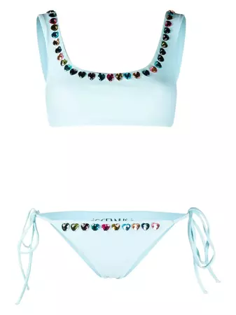 Oceanus Delphine crystal-embellished Bikini - Farfetch