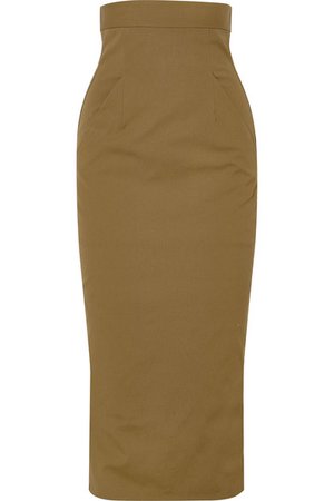 Rick Owens | Cotton-blend midi skirt | NET-A-PORTER.COM