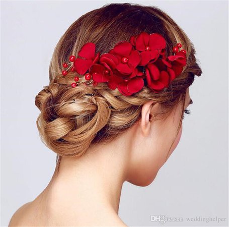 rose in hair - Google Search