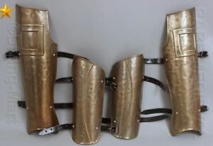 300 Movie Spartan Medieval Leg + Ancient Arm Guard Set Greaves & Braces Mt468 | eBay