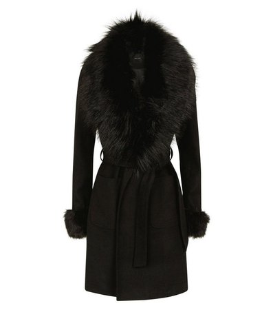 black-detachable-faux-fur-trim-coat.jpg (720×817)