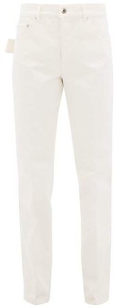 Relaxed Straight Leg Jeans - Womens - White