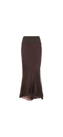 Rick Owens panelled pencil skirt