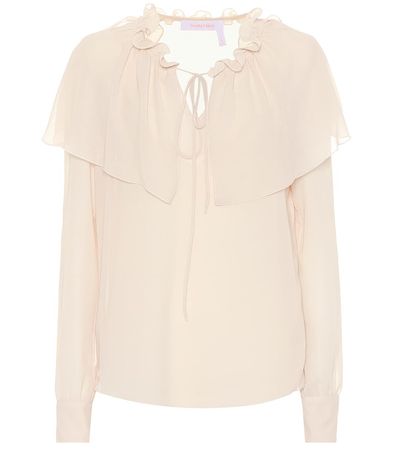 Ruffled Georgette Blouse - See By Chloé | mytheresa