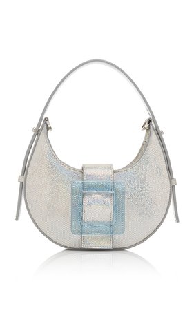 Cindy Mini Glossy Buckle Iridescent Leather Bag by Les Petits Joueurs | Moda Operandi
