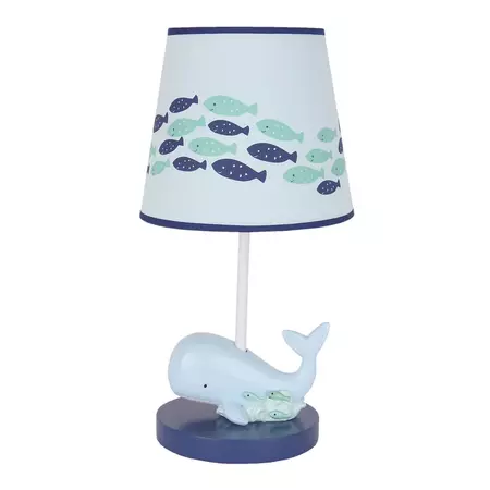 Lambs & Ivy Oceania Blue Ocean/Sea/Nautical Nursery Lamp with Shade & Bulb - Bed Bath & Beyond - 35876119