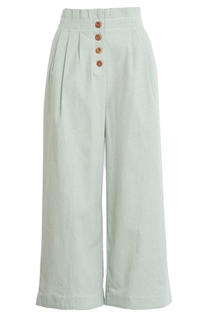 English Factory Pleated Crop Trousers | Nordstrom