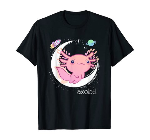 Amazon.com: Space Axolotl Kawaii Shirt Pastel Goth | Japan Anime Comic T-Shirt : Clothing, Shoes & Jewelry