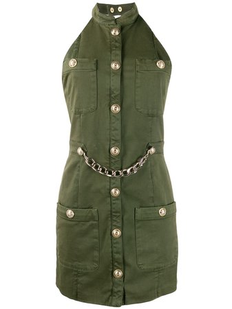 Balmain Military-Style Mini Dress | Farfetch.com