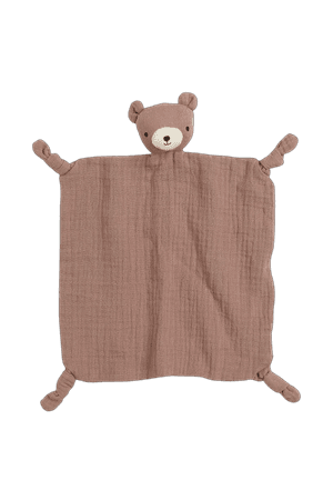 Cotton Muslin Comfort Blanket Dark Beige