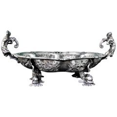 Dominikus Kott 19th Century German Silver Rococo Ink Stand, 1820s For Sale at 1stdibs