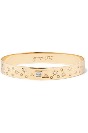 Jemma Wynne | 18-karat gold diamond bracelet | NET-A-PORTER.COM
