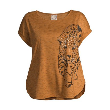 TRU SELF - Tru Self Women's Plus Size Graphic T-Shirt - Walmart.com - Walmart.com camel