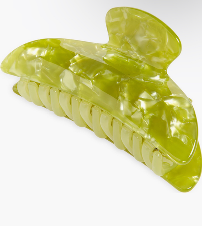 chartreuse hair claw