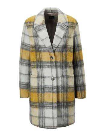 Jacket, grey/desert yellow/wool white, yellow, grey | MADELEINE Fashion