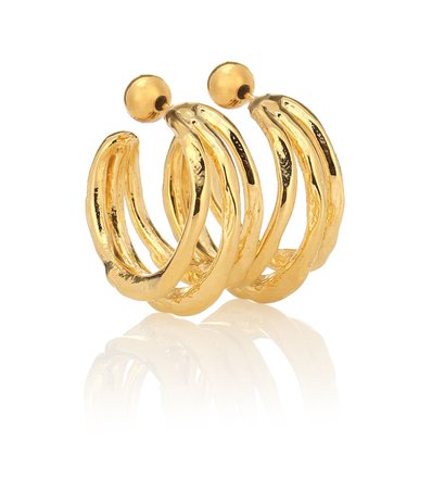 Vine Large 18Kt Gold-Plated Hoop Earrings | Sophie Buhai - Mytheresa