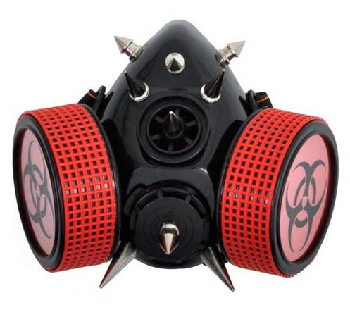 Cyber Biohazard Respirator - gothic cyber goggles, respirators and gas masks.