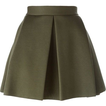 olive green skirt