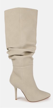 taupe faux suede boot