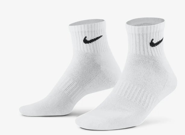 nike white socks