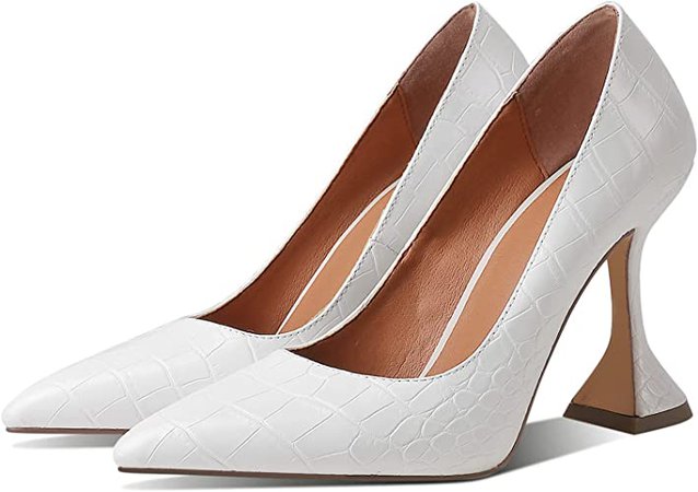 Amazon.com | SaraIris Women's Pumps Comfortable Chunky High Heel Slip-on Pumps Dress Party Wedding Heels | Pumps