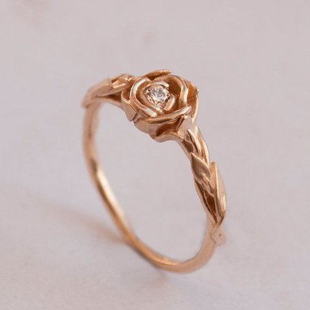 cute ring with rose