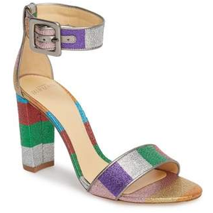 Delfina Metallic Stripe Sandal for $625.00 available on URSTYLE.com