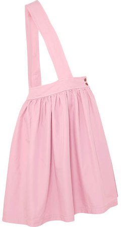 Poplin Midi Skirt - Pink