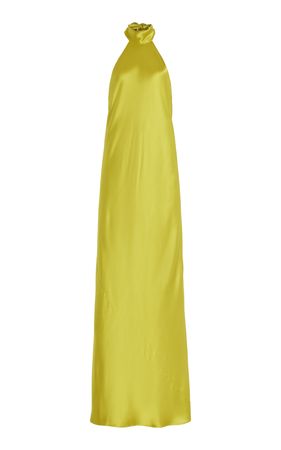 Mikaela Halter Silk Maxi Dress By Francesca Miranda | Moda Operandi