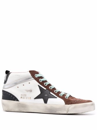 Golden Goose star-patch high-top Sneakers - Farfetch