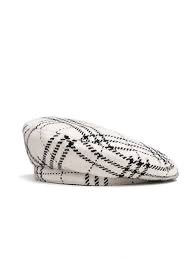 AWESOME NEEDS Classic Beret Check White