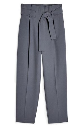 Topshop Terri Belted Straight Leg Trousers | Nordstrom