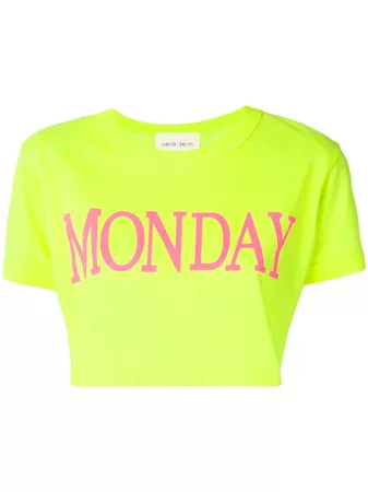 Alberta Ferretti Monday Cropped T-shirt - Farfetch