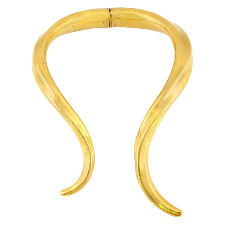 Lalaounis Rams Horn 22 Karat Yellow Gold Necklace For Sale at 1stDibs