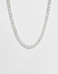 DesignB chunky figaro chain necklace in silver | ASOS
