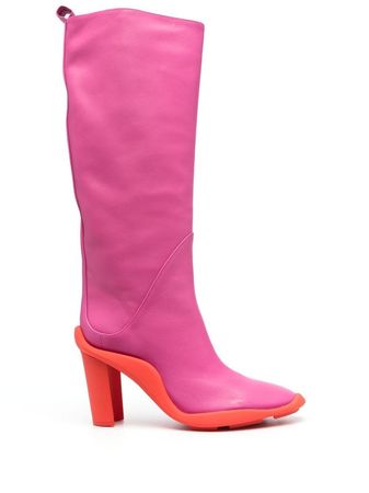 MSGM knee-high Leather Boots - Farfetch