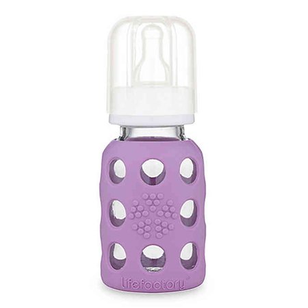 Lifefactory® 4 oz. Glass Baby Bottle with Protective Sleeve | buybuy BABY