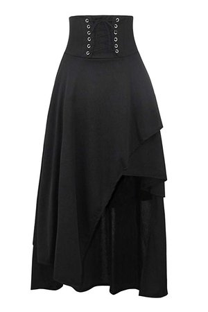 Amazon.com: Killreal Women's High Waist Victorian Steampunk Gothic Hi Low Skirt: Clothing