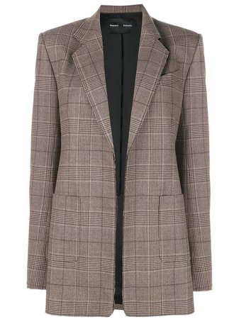 Proenza Schouler Plaid Suiting Blazer $1,790 - Shop AW19 Online - Fast Delivery, Price