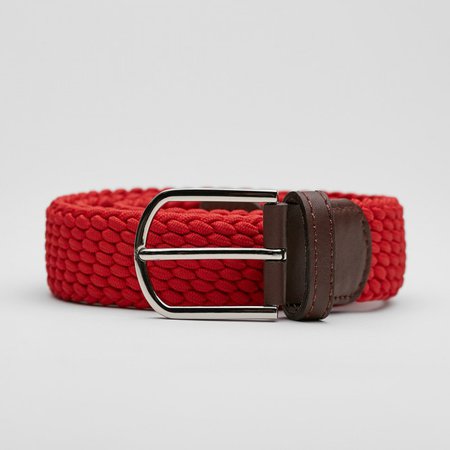 Belt | Red Solid | John Henric - shirts and men’s accessories