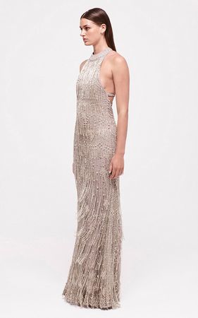 Dante Crystal Fringed Gown By Rachel Gilbert | Moda Operandi