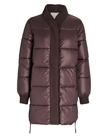 Varley Baldwin Puffer Coat In Brown | INTERMIX®