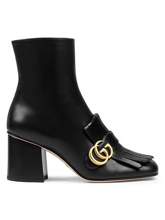 Gucci Marmont Leather Boots | SaksFifthAvenue