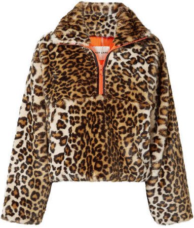 Sandy Liang - Garbanzo Leopard-print Faux Fur Jacket - Leopard print