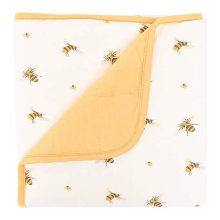 Printed Baby Blanket in Honey/Buzz – Kyte BABY